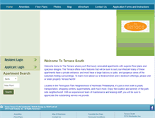 Tablet Screenshot of liveatterracesouth.com